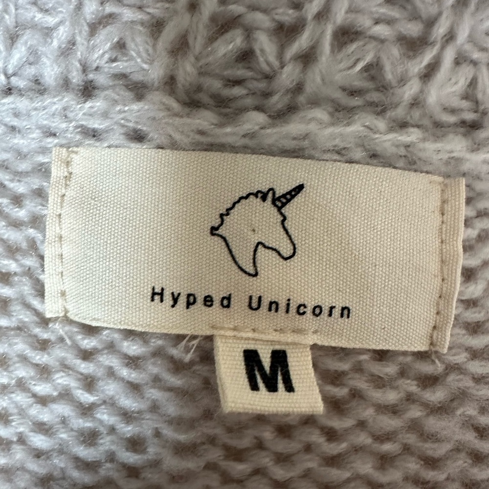 Boutique x Royal & Reese Cable Knit Sweater Open Oversized Cardigan - Worn 1x - Picture 4 of 8